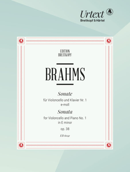 BRAHMS J. - SONATA MI m Nº1 OP.38 URTEXT