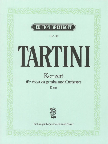 TARTINI G. - CONCIERTO RE M (ORIGINAL VIOLA GAMBA) -