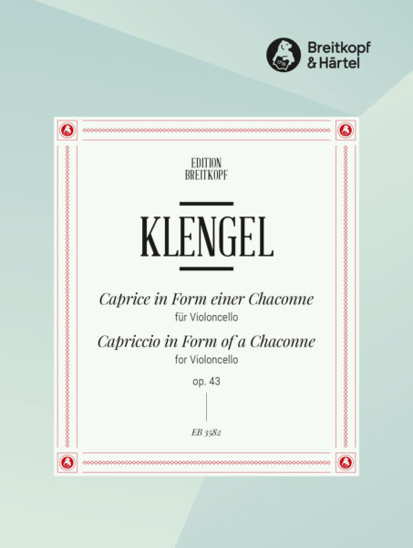 KLENGEL J. - CAPRICHO EN FORMA DE CHACONA (SCHUMANN) - OP.43
