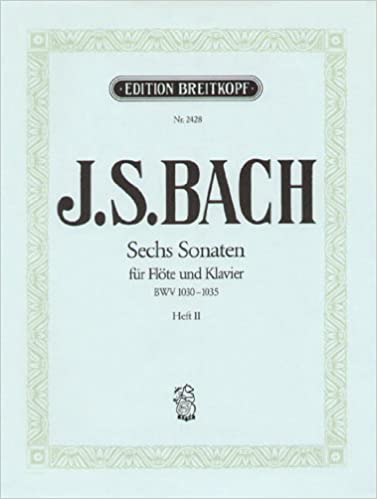 BACH J.S. - SONATAS V.2 (6) - BWV.1033-1035