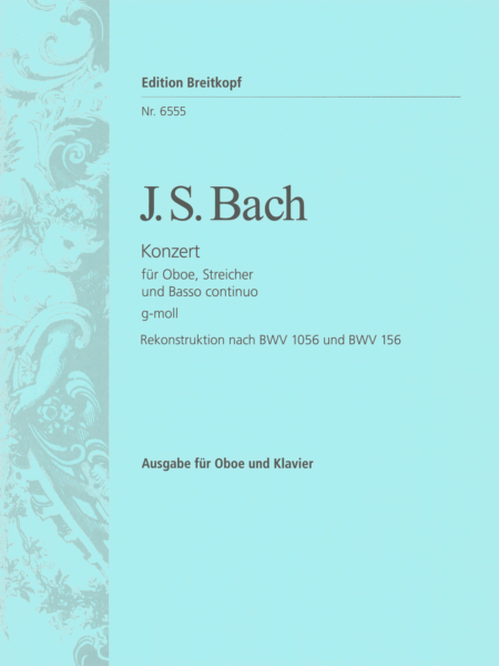 BACH J.S. - CONCIERTO SOL m - BWV.1056 (OBP)