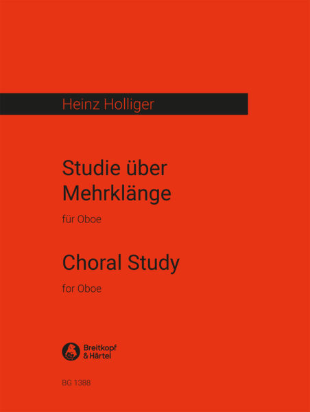 HOLLIGER H. - STUDIE UBER MEHRKLNAGE (CHORDAL STUDY) -