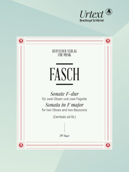 FASCH J.F. - SONATA FA M -