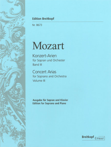 MOZART W.A. - ARIAS DE CONCIERTO V.3 SOPRANO URTEXT
