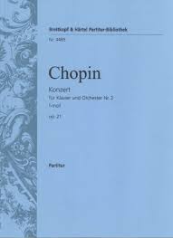 CHOPIN F. - CONCIERTO PARA PIANO Nº1 MI m - OP.11