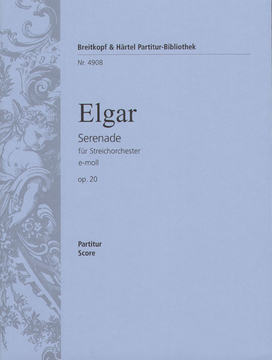ELGAR E. - SERENATA CUERDAS MI m OP.20