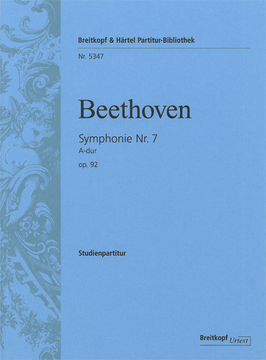 BEETHOVEN L.V. - SINFONIA Nº 7 LA M OP.92 URTEXT