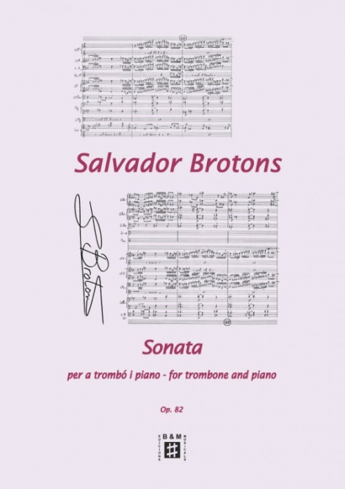 BROTONS S. - SONATA TROMBON Y PIANO OP.82