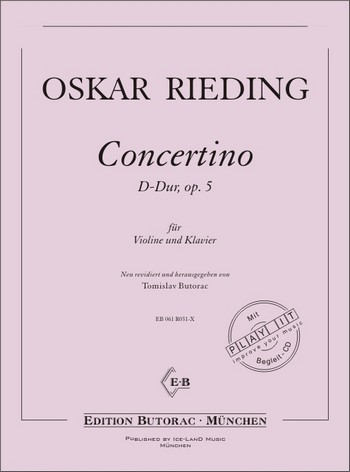 RIEDING O. -CONCERTINO REM OP.5+CD