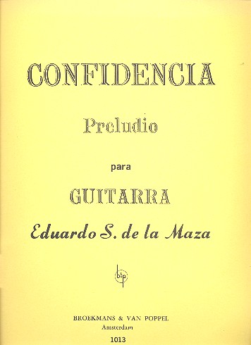 SAINZ DE LA MAZA E. - CONFIDENCIA (PRELUDIO) -