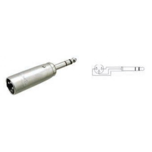 ADAPTADOR - LEEM XLR-M CANON MACHO A JACK STEREO A044