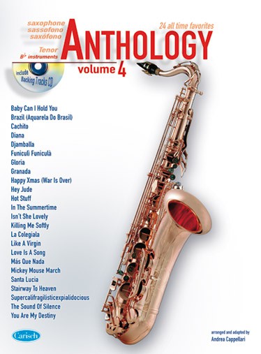CAPPELLARI A. - ANTOLOGIA V. 4 (24 ALL TIME FAVORITES) (+CD) SAXO TENOR