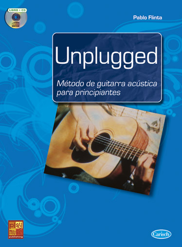FLINTA P. - UNPLUGGED + CD METODO DE GUITARRA ACUSTICA PRINCIPIANTES