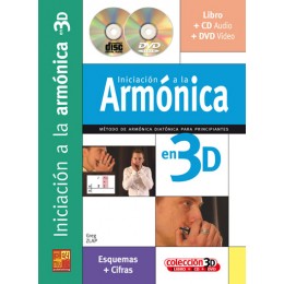 ZLAP G. - INICIACION A LA ARMONICA EN 3D (LIBRO+CD+DVD)