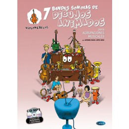 ALBUM - DIBUJOS ANIMADOS (BANDAS SONORAS) VIOLONCELLOS +CD MP3 (AGRUPACIONES MUS.)