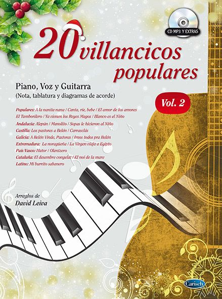 ALBUM - VILLANCICOS POPULARES V.2 (20) PGV (TABLATURA) +CD MP3