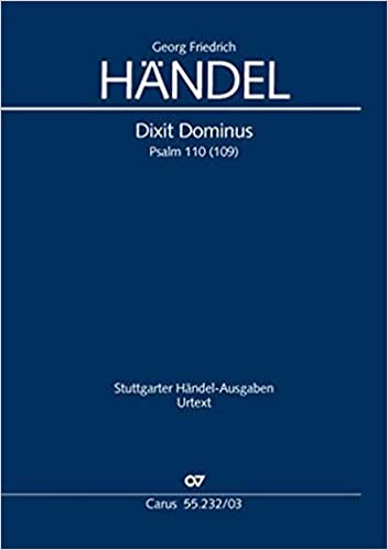 HANDEL G.F. - DIXIT DOMINUS PSALM 110 (109) SSATB  URTEXT