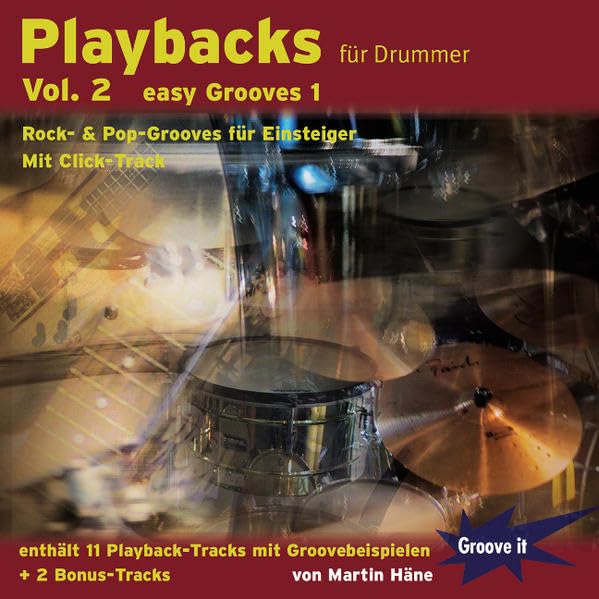 PLAYBACKS PARA BATERISTAS VOL.2 (CD) EASY GROOVES 1 ROCK/ POP