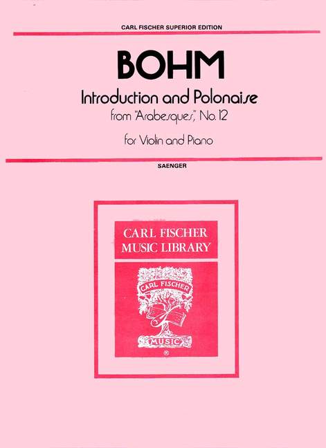 BOHM C. - INTRODUCCION Y POLONESA VIOLIN