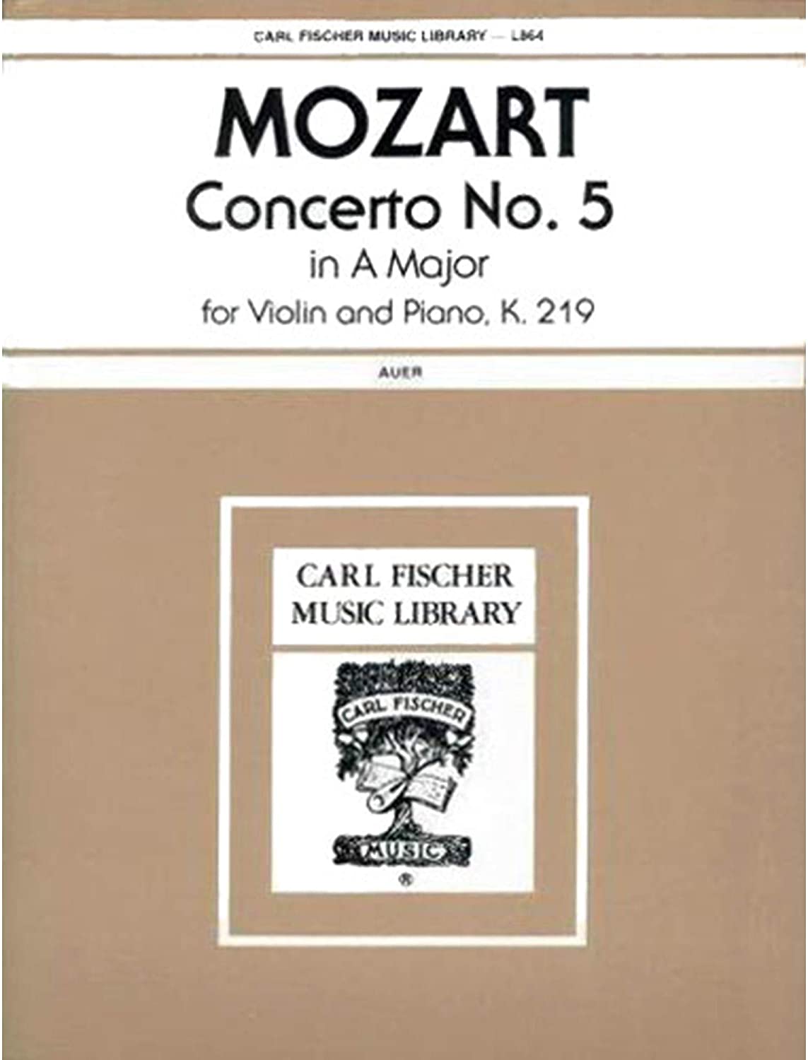 MOZART W.A. - CONCIERTO Nº5 LA M - KV.219