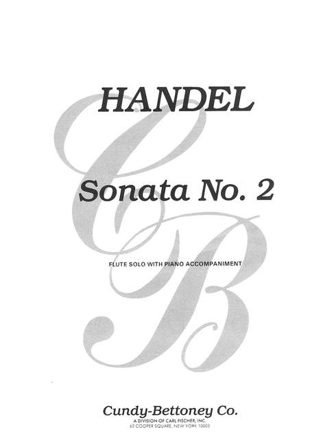 HANDEL G.F. - SONATA Nº2 SOL m - OP.1 Nº2 (FL/P)