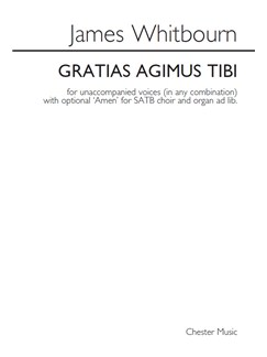 WHITBOURN J. - GRATIAS AGIMUS TIBI CORO SSATB Y ORGANO