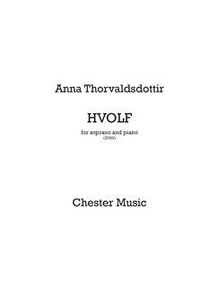 THORVALDSDOTTIR A. - HVOLF SOPRANO Y PIANO