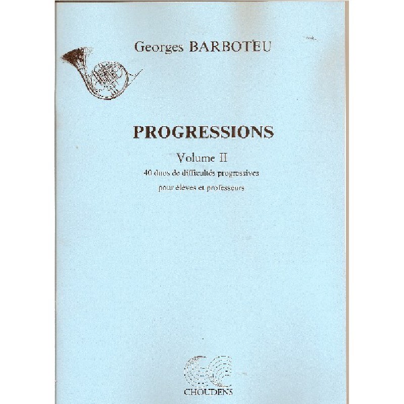 BARBOTEU G. - PROGRESSIONS V.2 40 DUOS