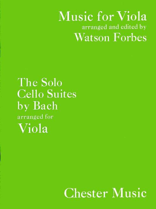 BACH J.S. - SUITES (6) ORIGINALES PARA CELLO - (VIOLA)REV. FORBES