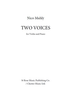 MUHLY N. - TWO VOICES - VIOLIN Y PIANO