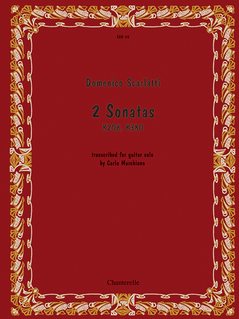 SCARLATTI D. - SONATAS K.208 Y K 380 GUITARRA