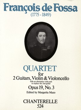 DE FOSSA F.- CUARTETO (2G/V/VC ) OP.19 Nº3