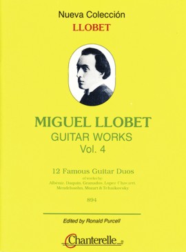 LLOBET M. - OBRA GUITARRA V.4 (12 FAMOSOS DUOS)