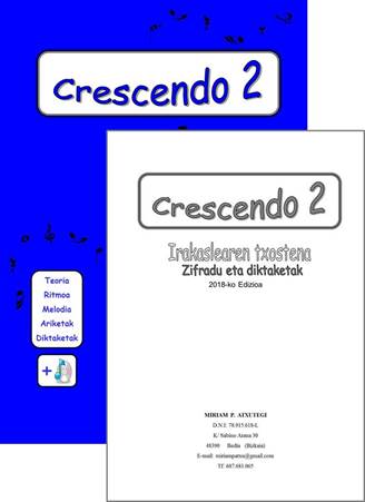 DE PRADO ATXUTEGI M. - CRESCENDO 2 PROFESOR (EUSKERA) +CD HIZKUNTZ MUSIKALA