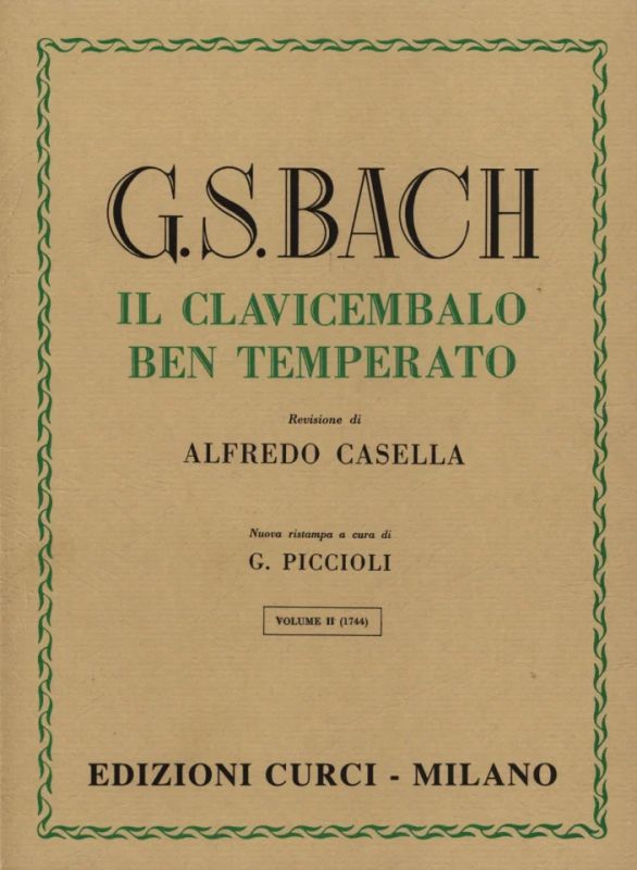 BACH J.S. - CLAVE BIEN TEMPERADO V.2 - BWV.870/893