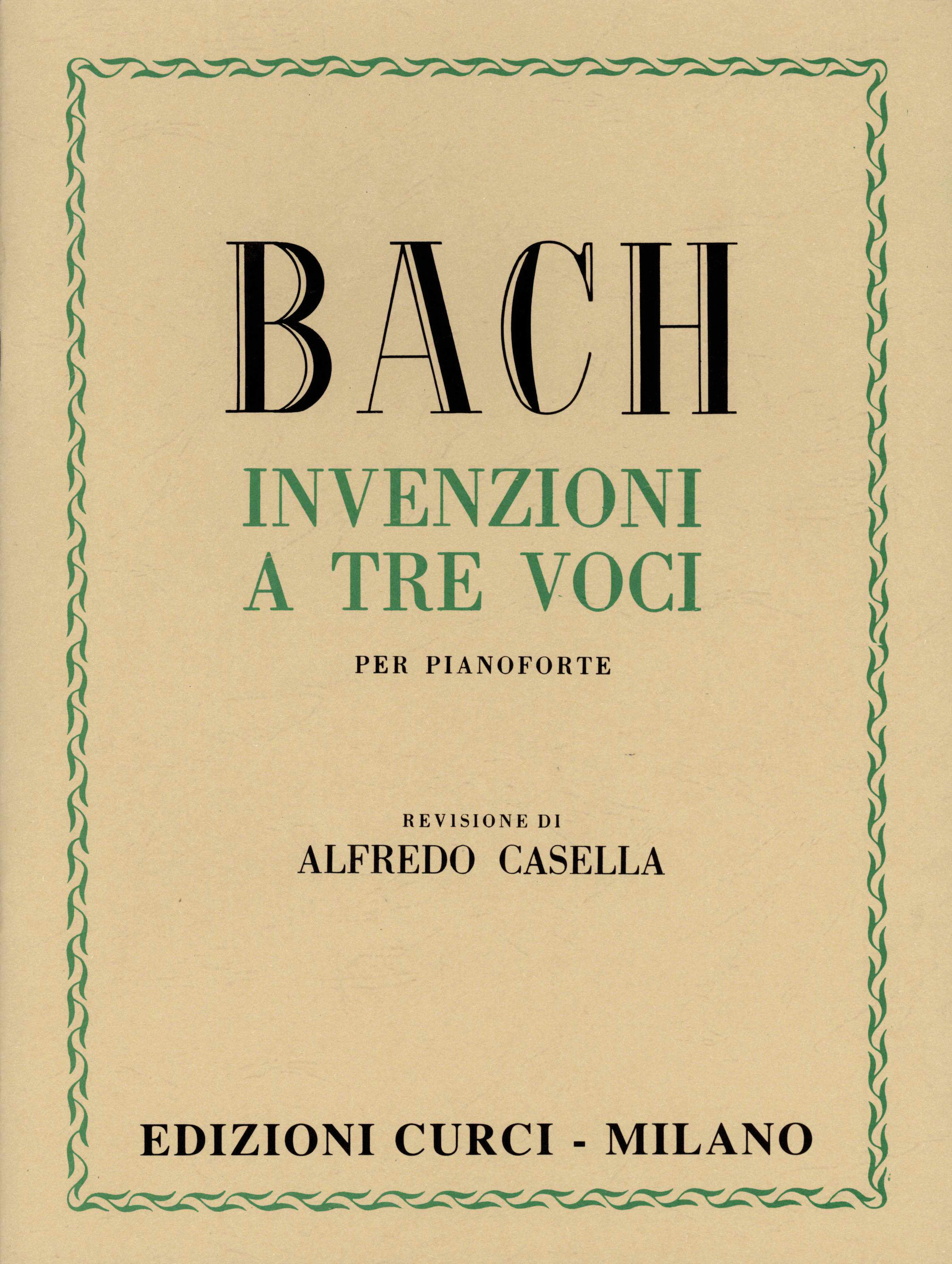 BACH J.S. - INVENCIONES A 3 VOCES -