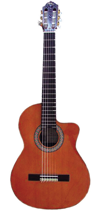 GUITARRA ESPAÑOLA ELECTRIFICADA RODRIGUEZ MORENO C-10 CUTWAY
