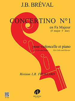 BREVAL J.B. - CONCERTINO Nº1 FA M (VC) -