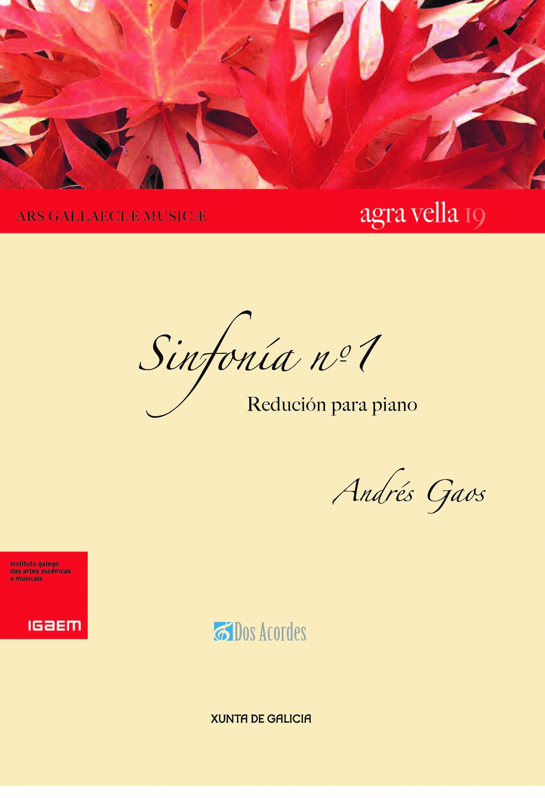 GAOS A. - SINFONIA Nº 1 (REDUCCION PARA PIANO)