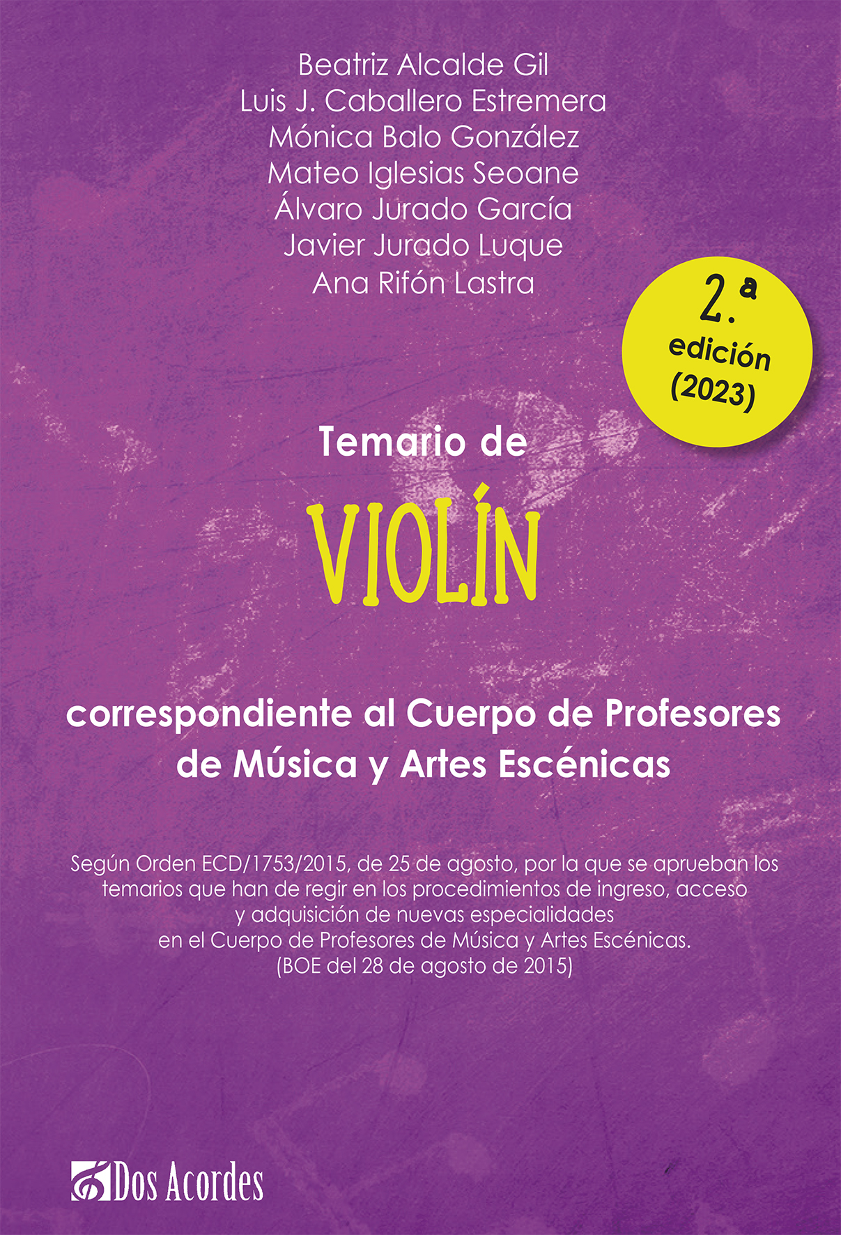 VARIOS - TEMARIO DE VIOLIN 2ª EDICION (2023)