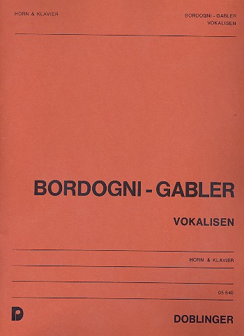 BORDOGNI/ GABLER - VOCALISES- TROMPA FA