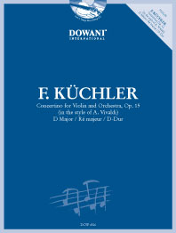 KUCHLER F. - CONCERTINO RE M (+CD) (V) - OP.15