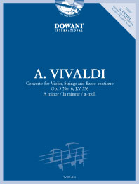 VIVALDI A. - CONCIERTO LA m OP.3 Nº6 (+CD) (V) - RV.356
