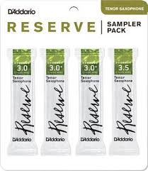 CAÑA SAXO TENOR - D´ADDARIO SAMPLER PACK  - RESERVE 3.0-3.0+-3.0+-3.5 (4 CAÑAS)