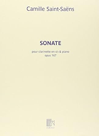 SAINT SAENS C. - SONATA OP.167 (CL/P)