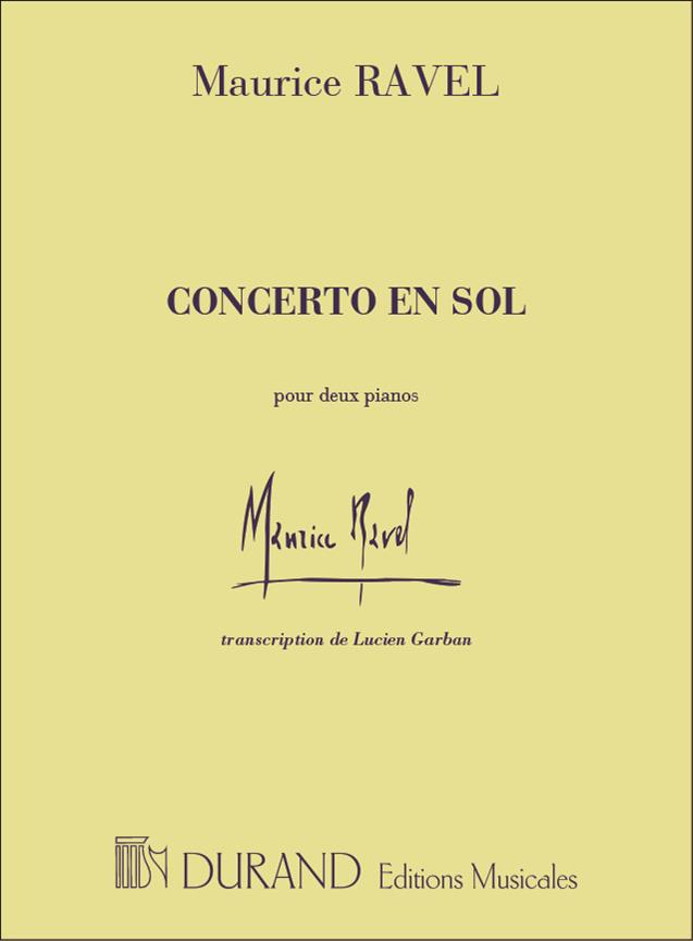 RAVEL M. - CONCIERTO SOL - (2 PIANOS 4 MANOS)