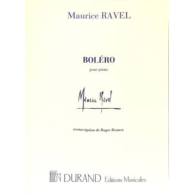 RAVEL M. - BOLERO -PIANO