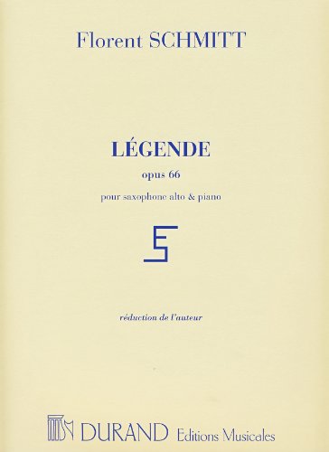 SCHMITT F. - LEYENDA - OP.66 (SAXO Y PIANO)
