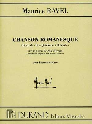 RAVEL M. - CHANSON ROMANESQUE ( BARITONO Y PIANO )