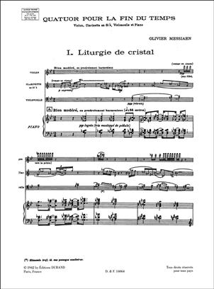 MESSIAEN O. - CUARTETO POR EL FIN DE LOS TIEMPOS (BOLSILLO) 2